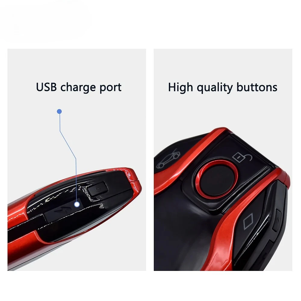 Car Accessories 2024 Auto Electronics Remote Start PKE Keyless Entry Start Stop Car Alarms with Smart LCD Key