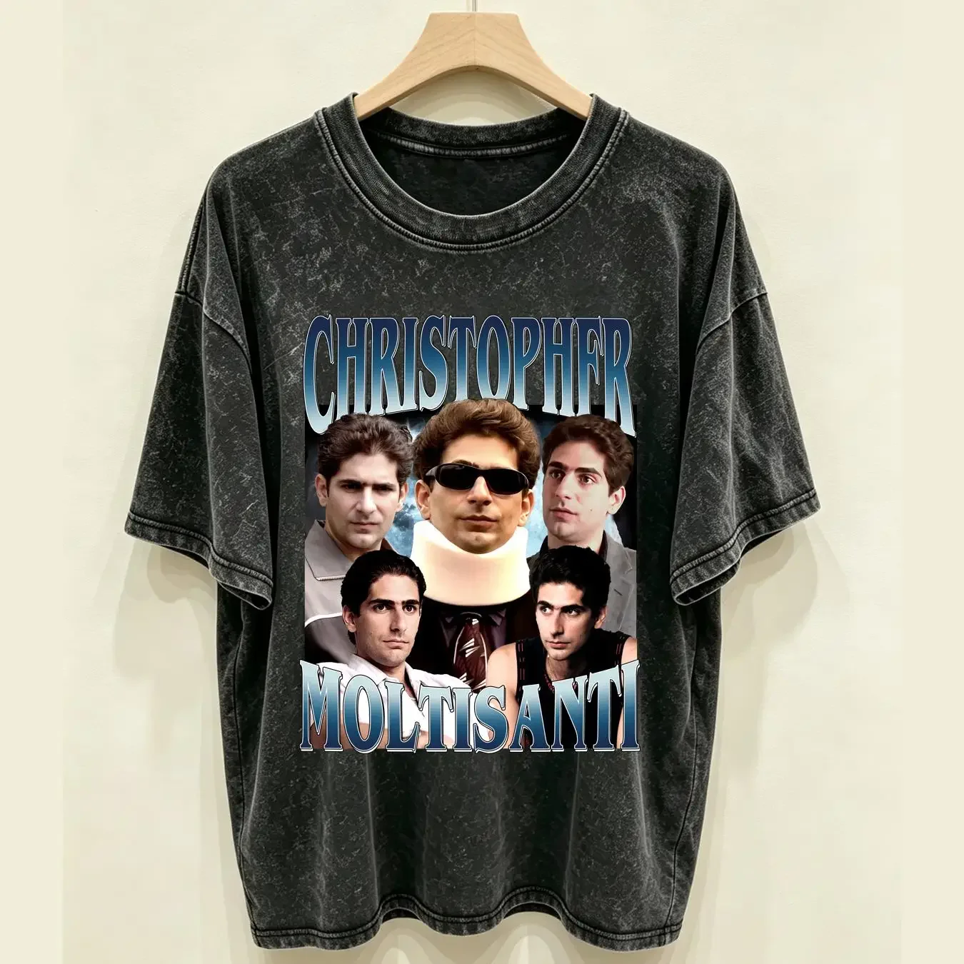 washed T Shirt Christopher Moltisanti Vintage S 5XL vintage Washed Versatile Stretched homme Soft Breathable Comfortable