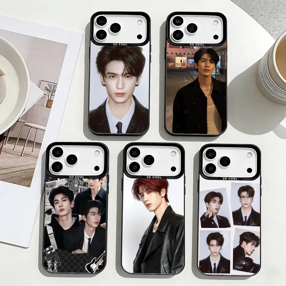 

Zhang Ling He Phone Case For iPhone17,16,15,14,13,12,11 Plus,Pro Max Black Border Silver Plated Cover