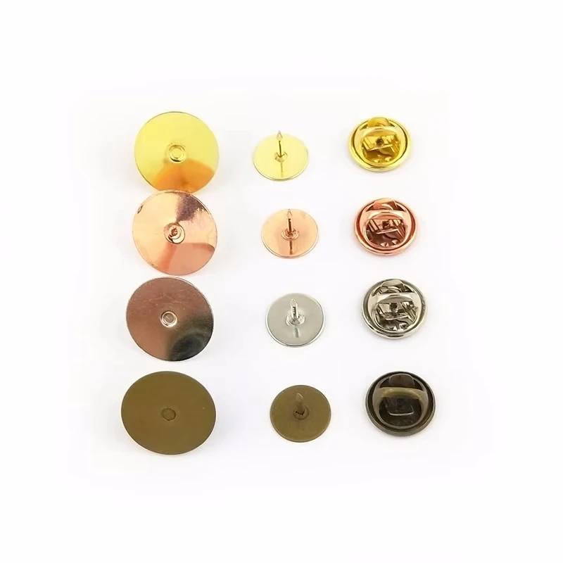 

BoYuTe оптовой закупки (при покупке 200 компл./лот) Круглый 10 мм 15 мм плоское основание, брошь на застежке, застежка-бабочка, Diy ювелирных изделий Компоненты