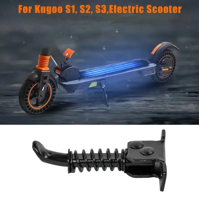 Durable Kickstand for Kugoo S1/S2/S3 Electric Scooter Spring-Loaded Folding Footrest Bracket Scooter Accessories - view 2