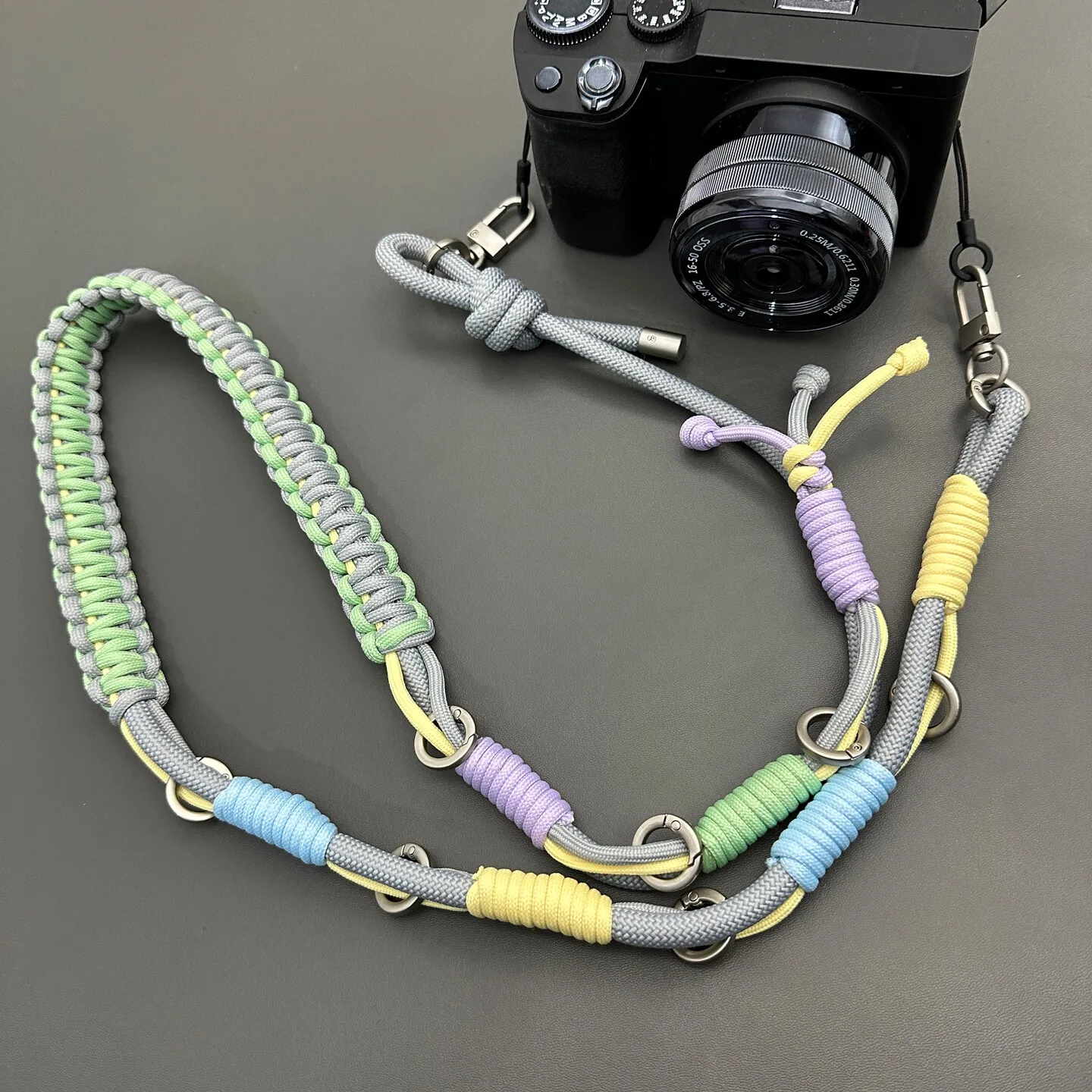 Hand-braided Adjustable Repalcement Bag Strap Multi-purpose Anti-lost Camera Phone Lanyard Crossbody Shoulder Strap Accessories
