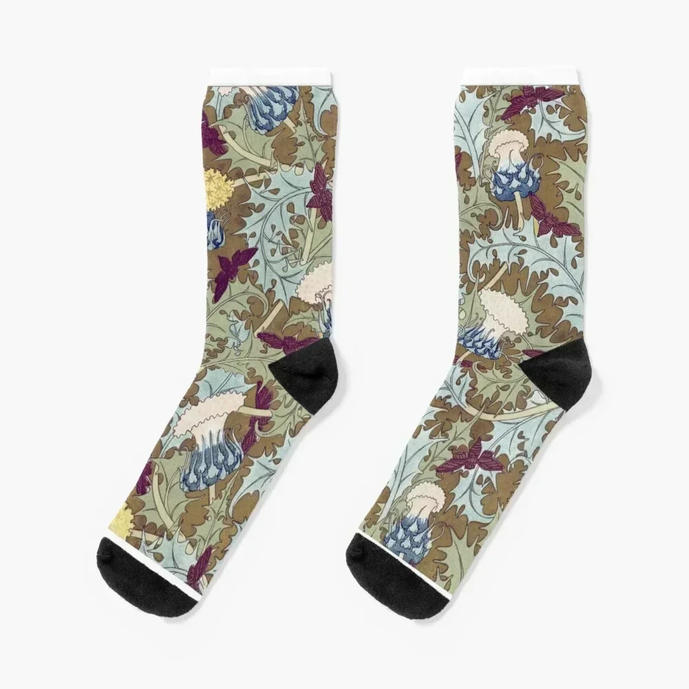 

Ravens, cicadas and thistles Socks Stockings man crazy Designer Man Socks Women's