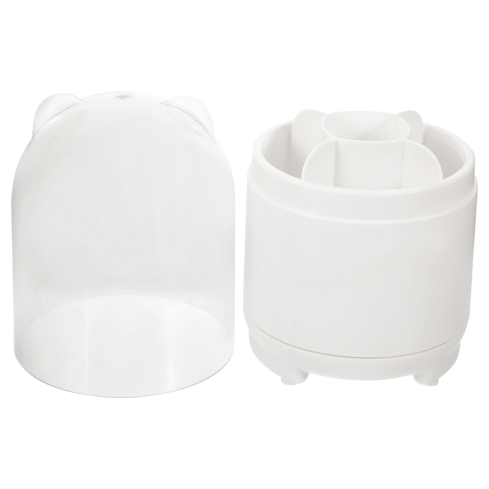 

Large Capacity Makeup Brush Holder Rotatable Acrylic Organizer for Cosmetics Brushes Foundation Eyebrow Lip Eyeliner Tools