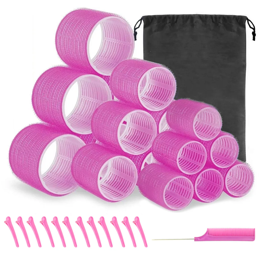 33/35 pz/set Set di Rulli Per Capelli 18 pz Plastica Auto Grip Bigodini 3 Formati Rulli Per Capelli 10/12 pz Pinze Strumenti Per Parrucchieri FAI DA TE