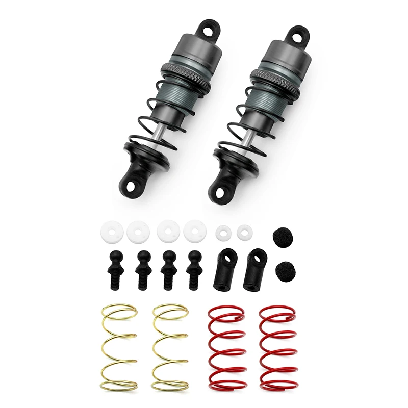 2PCS Metal Hydraulic Shock Absorber for 1/10 RC Crawler Car Traxxas TRX4 FWO6 TTO1 MO5 M06 3Racing Accessories