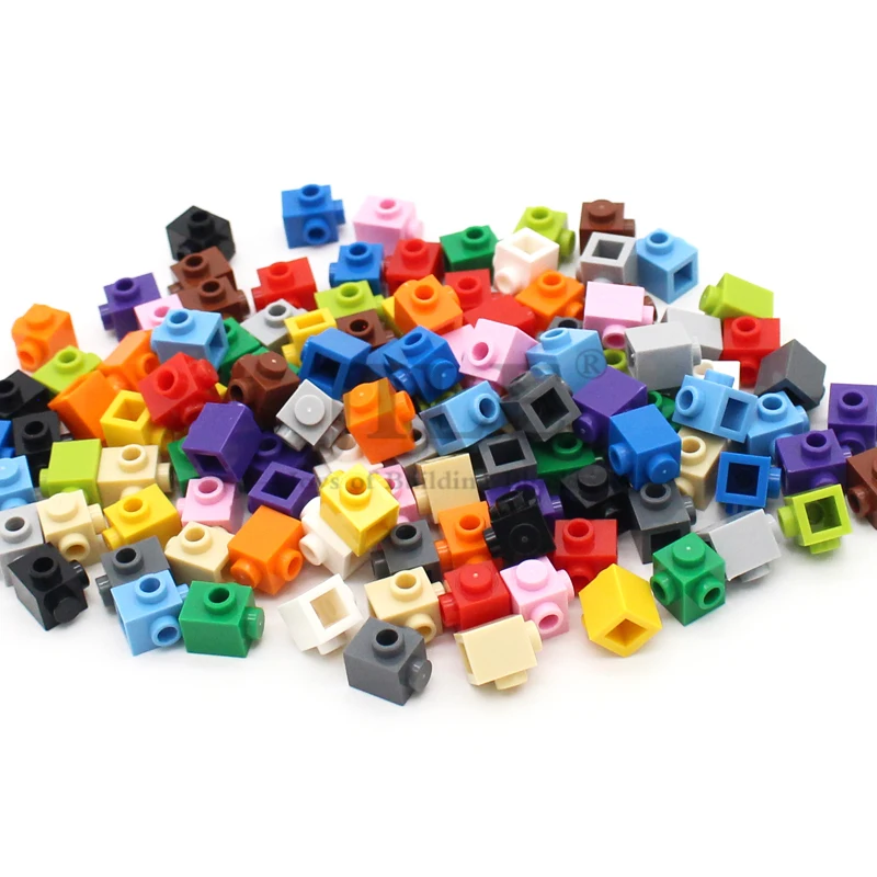 

50pcs Moc Brick Modified 1x1 with Studs on 2 Sides Adjacent 26604 DIY Enlighten Building Blocks Bricks Sets Compatible Assembles