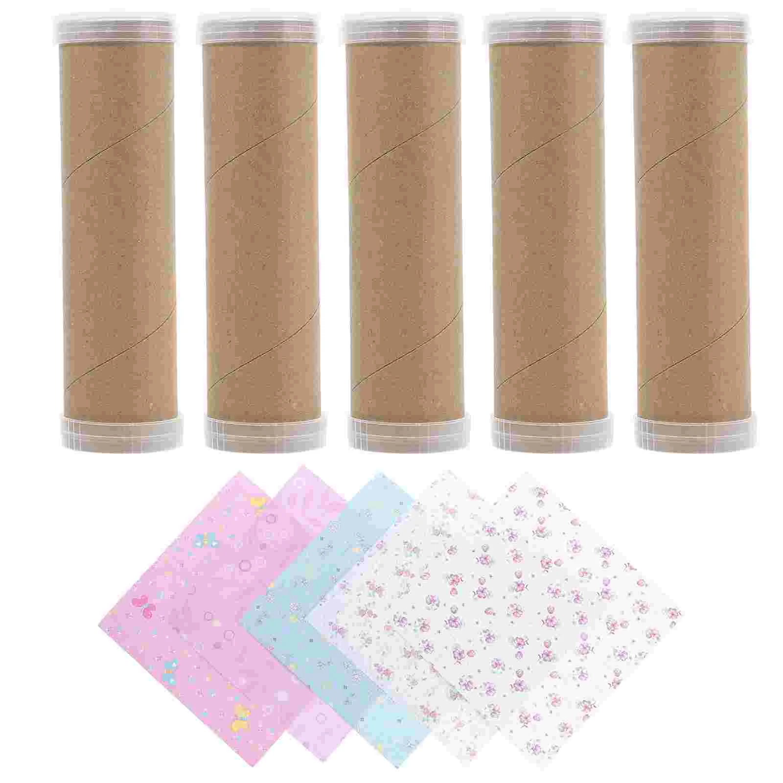 

5 Sets Kaleidoscope Material Pack DIY Tools Kits Kids Materials Children Toys Manual