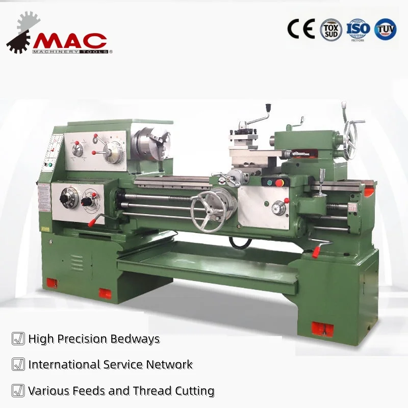 High Precision High Speed Medium Multifunctional New Torno Bench Mechanical Turning Normal Metal Manual Lathe Machine Price