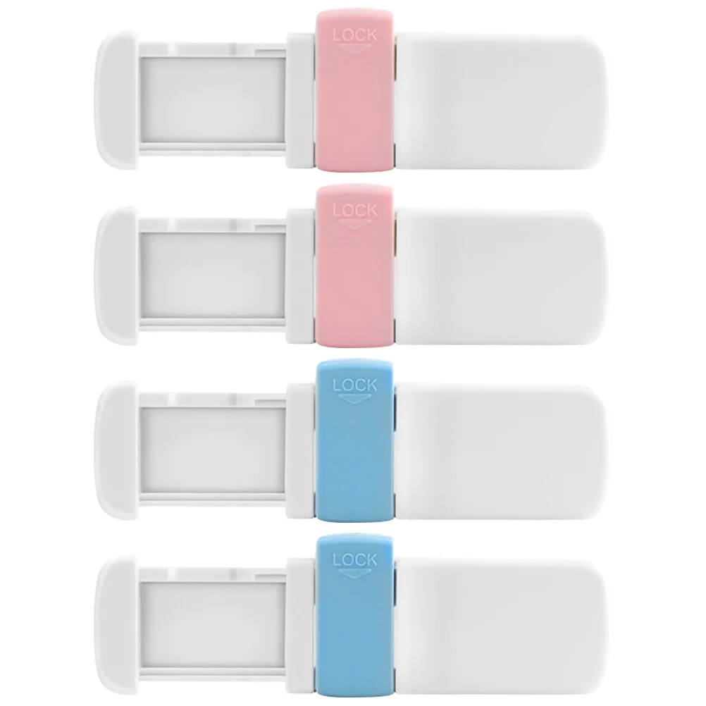 

4Pcs Baby Safety Cabinet Lock Child Security Locking Latch Drawer Refrigerator Cupboard Safety Locks Drawer Lock