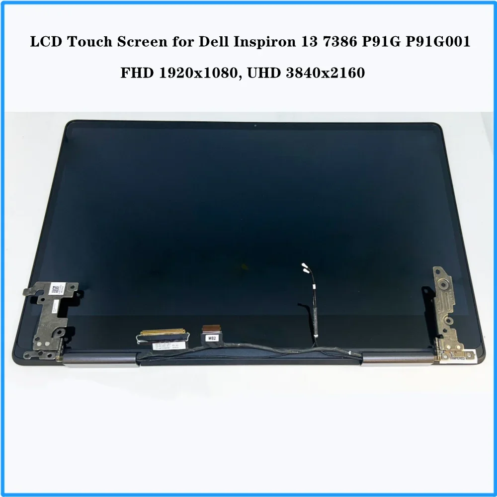 for Dell Inspiron 13 7386 P91G P91G001 13.3 inch LCD Display Touch Screen Complete Assembly Upper Part FHD 1920x1080 4K UHD