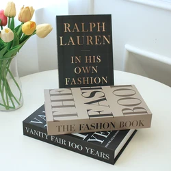 Fashion Faux Books Ornament Coffee Table Simulation Books Remote Control Storage Box Luxury Decoration for Living Room Addition