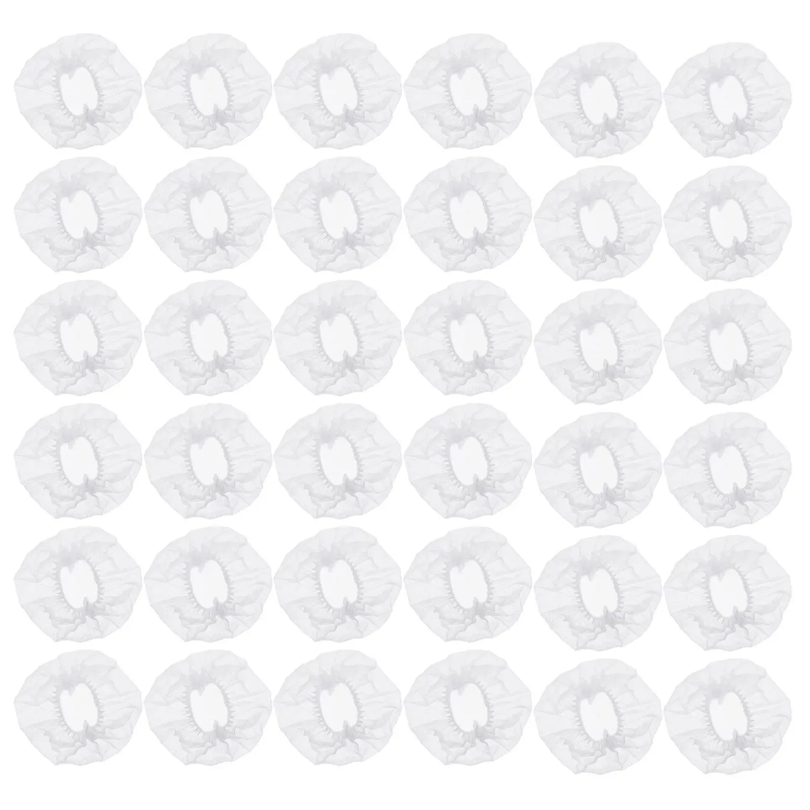 100Pcs Earphone Cover Disposable Nonwoven Stretchable Headphones Replacement Hygiene Ear Pad for Gym Office Hospital