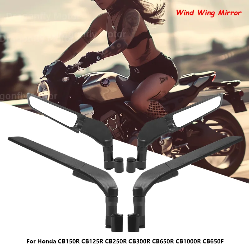Für Honda CB150R CB125R CB250R CB300R CB650R CB1000R CB650F Universal Motorrad Spiegel Wind Flügel seite Rückspiegel Umkehr spiegel