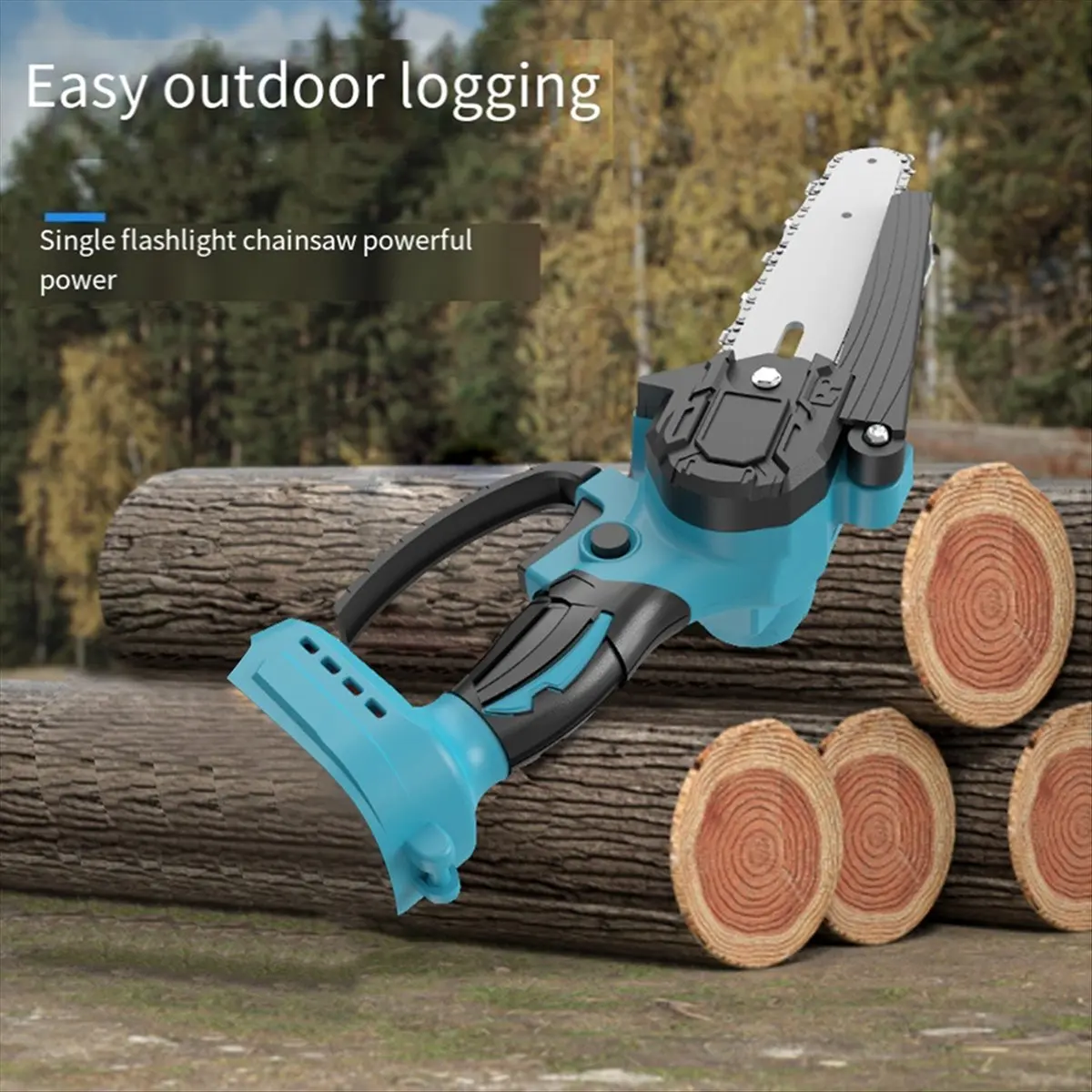 

A23PBG Cordless Chainsaw Tool 6 Inch Brushless Mini Chainsaw Portable Handheld for Garden Wood Cutting for Makita 18V Battery
