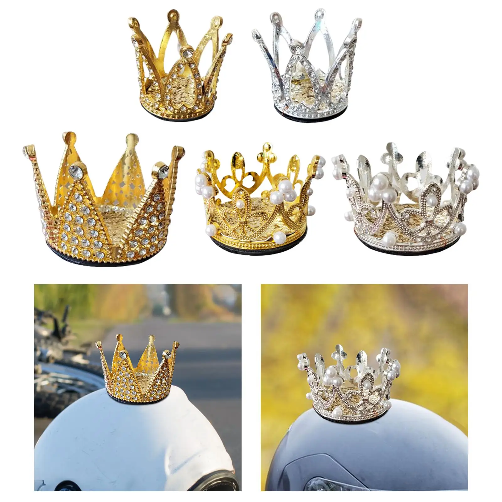 

Motorcycle Helmet Crown Creative Reusable Fits for Bicycle Ski Snow Sports