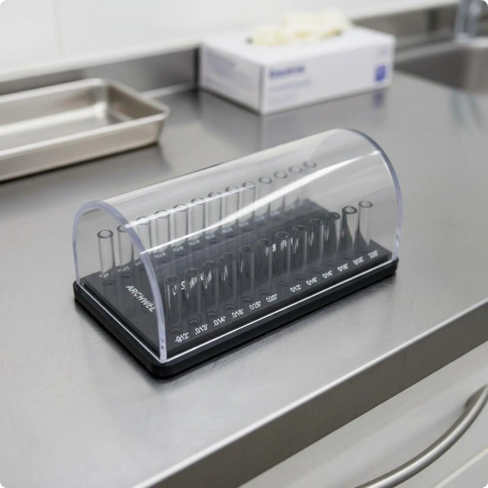 Dental Storage Container Clear Acrylic Organizer Archwire Holder Box Drawer Type Oral Supply for Professional Clinic