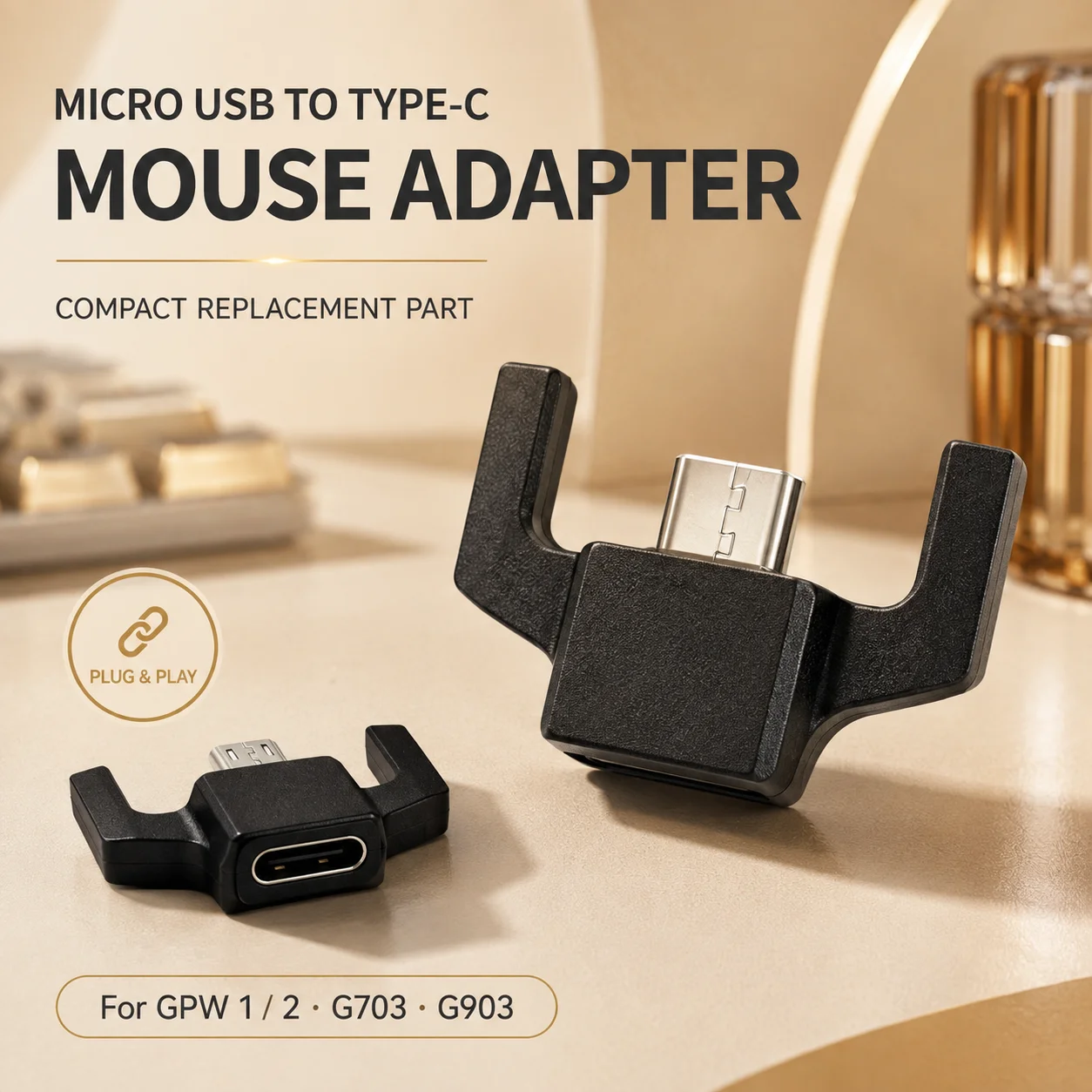 For Logitech G PRO Wireless / G PRO X SUPERLIGHT / G703 / G903 Mouse Adapter USB Head Replacement Repair Parts