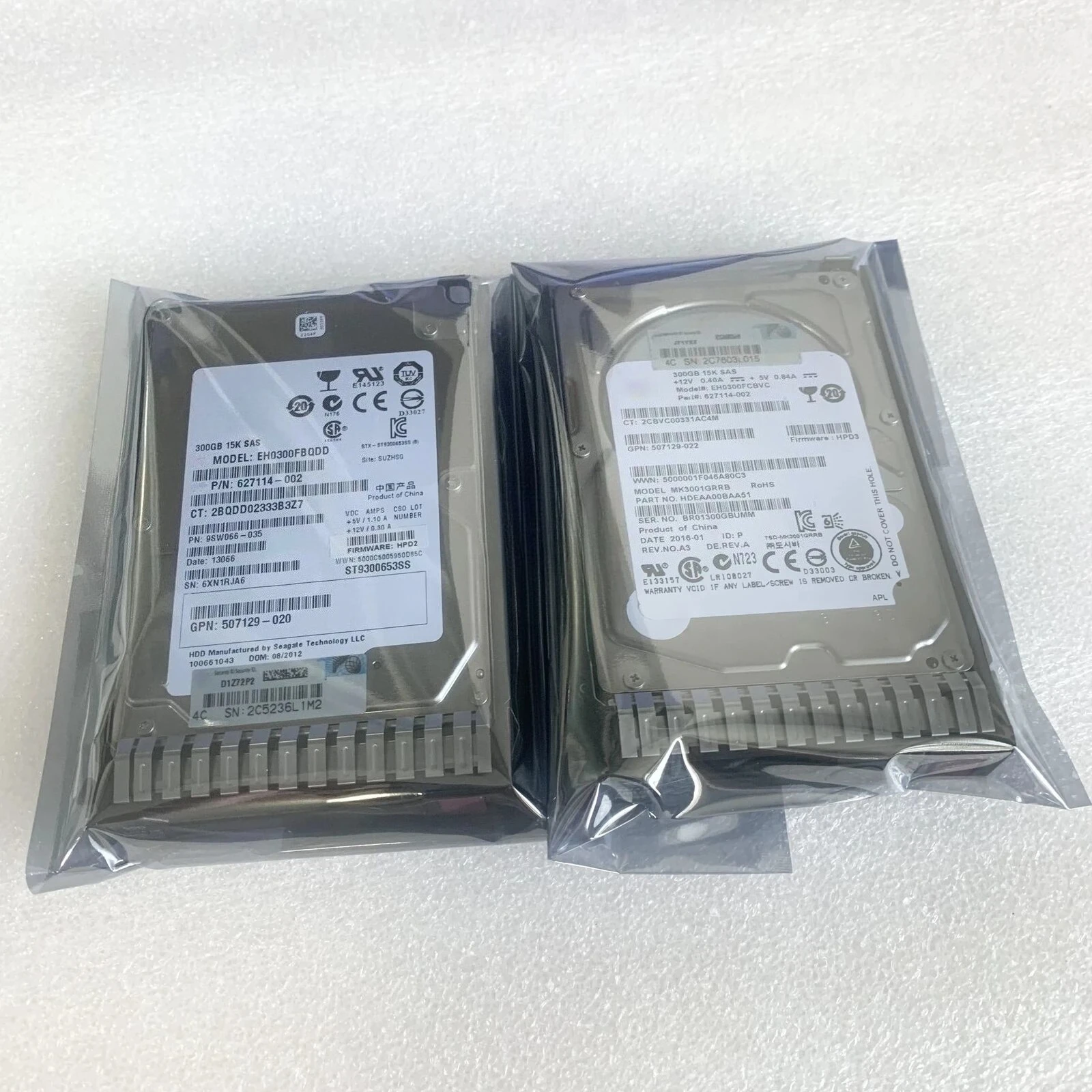 

653960 652611-B21 300G 15K SAS 2.5 G8 Hard Drive with Bracket Used