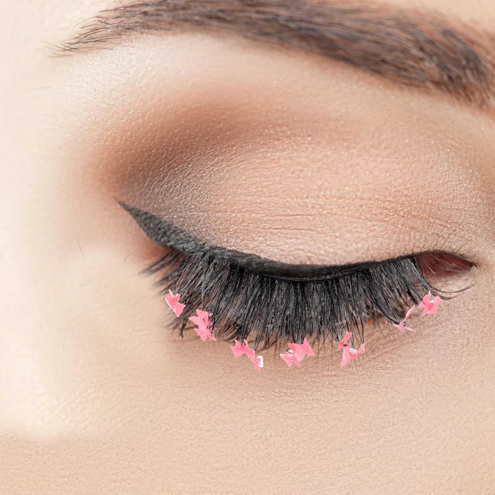 

1Pair Long False Eyelashes Lash Extensions for Women Daily Party Date Makeup False Eyelashes