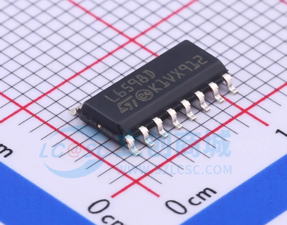 6pcs  L6598D013TR Brand: ST (STMicroelectronics) Encapsulation: SO-16 Brand new original genuine products in stock