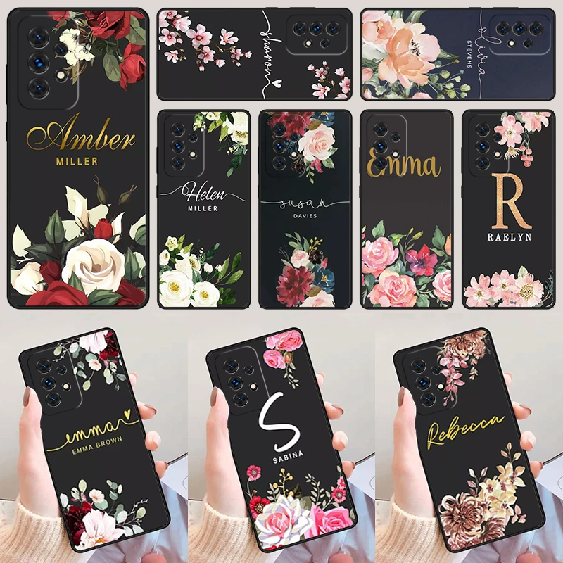 

Gorgeous Womens Personalised Initials Custom For Samsung A52 A72 A73 A20e A21S A50 A70 A12 A42 A31 A40 A51 A71 A32 Phone Case