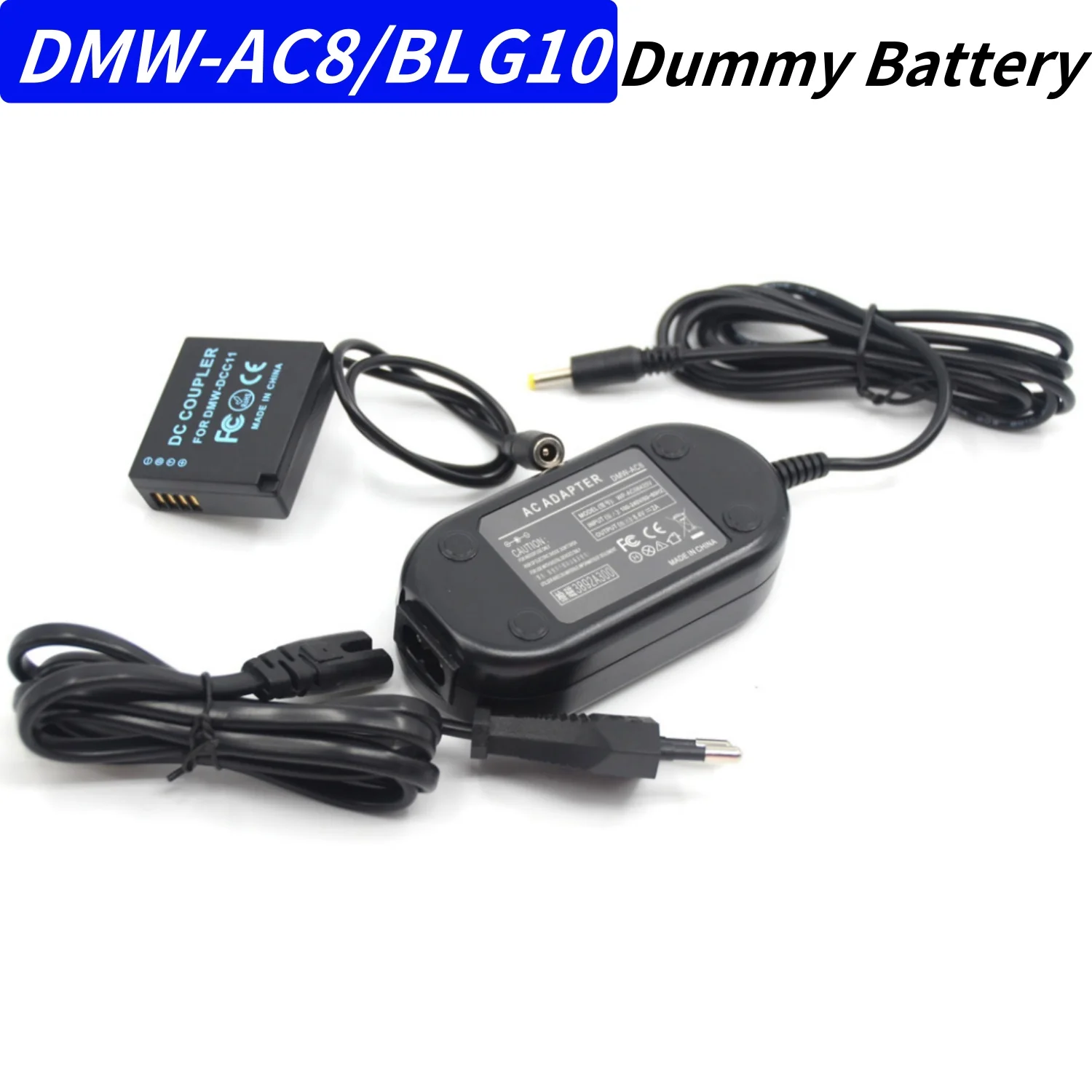 DMW-AC8 AC Power Adapter&DMW-BLG10 Dummy Battery DCC11 DC Coupler For Panasonic DMC-GF5 GX7 GX85 TZ85 TZ101 ZS60 ZS70 ZS80 ZS110