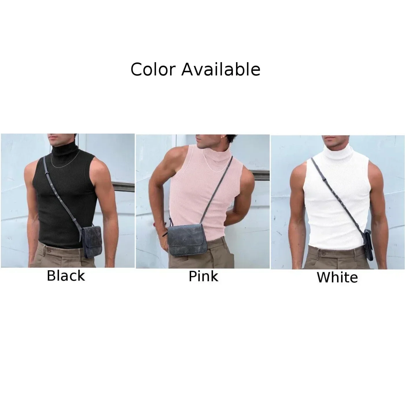 Regular Vest Vest Skinny Sleeveless Slim Fit T Shirt Tank Tops Bodybuilding Tops Brand New Turtleneck Undershirt