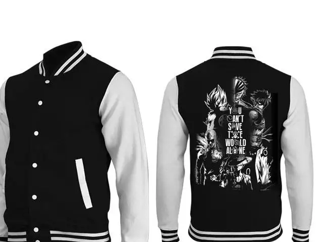 Jaqueta de beisebol Dragon Ball Goku, casaco universitário preto e branco com estampa traseira Super Saiyan Evolution e coleção Gi Art unissex