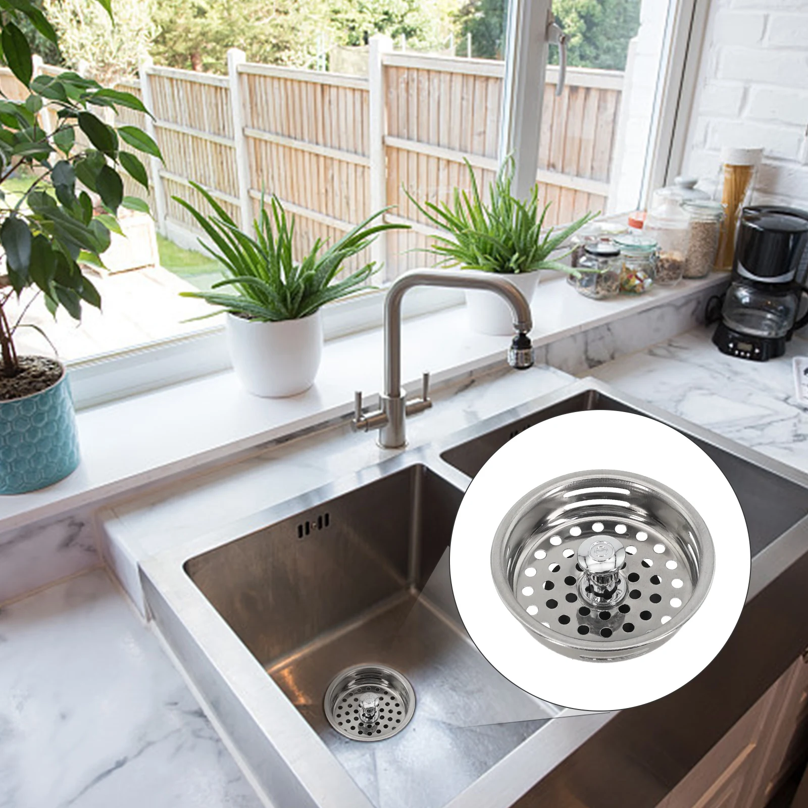Specifications Stainless Steel Drain Stopper Compact Design Construction Edge Diameter Filtering Design Standard