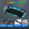 MICTUNING N8 자동차 언더글로우 라이트 스트립, RGBW LED, 무선 앱 및 원격 듀얼 컨트롤, 자동 RGB 분위기 장식 램프 4