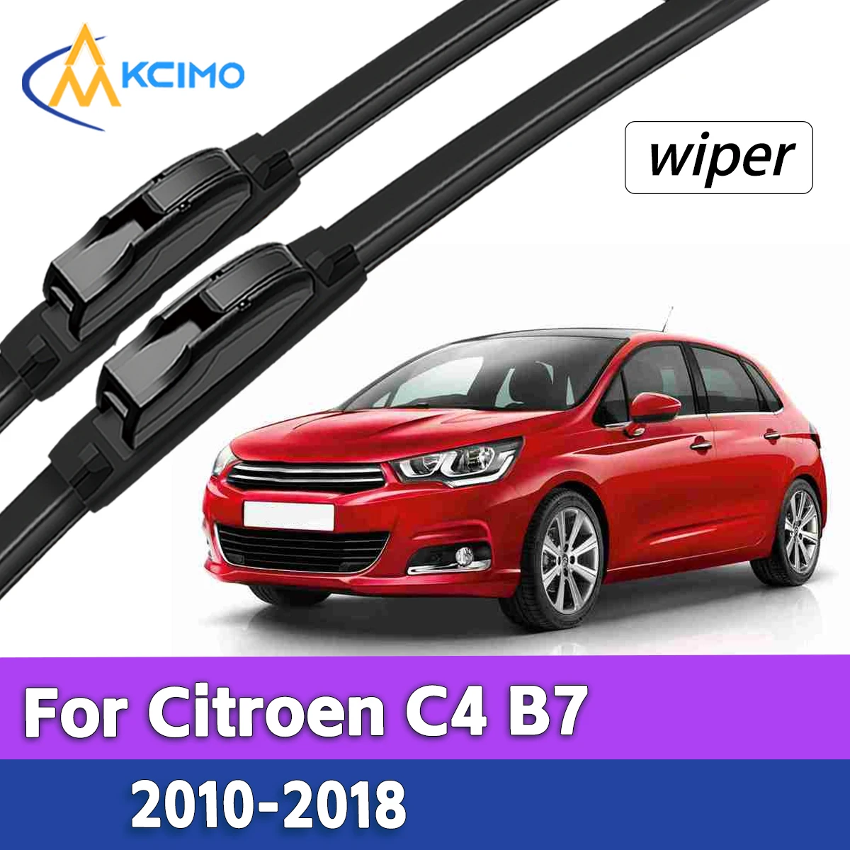

Бесшумные всепогодные передние дворники для Citroen C4 B7 2010-2018, запчасти для стеклоочистителей автомобиля