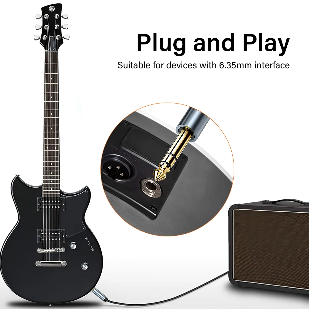 لوحة ذهبية 6.35 مللي متر صوت ستيريو متوازن TRS 1/4 TRS ذكر إلى ذكر كابل مكبر الصوت للوحة مفاتيح الجيتار    كابل ثنائي القناة #3