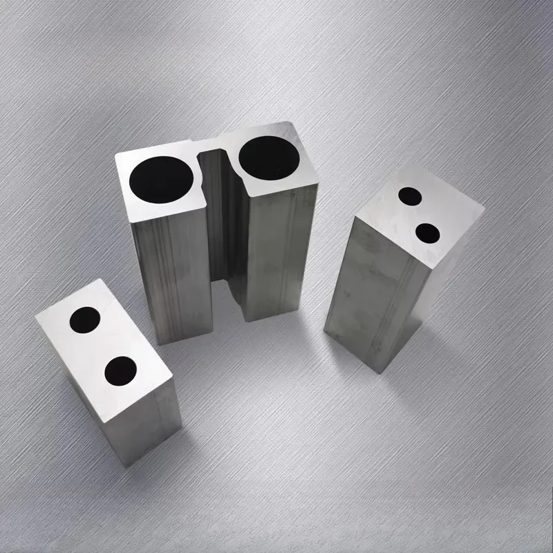High-quality Double Hole Aluminum Square Tube 6061 Aluminum Alloy Hollow Pipe High-Quality DIY Material