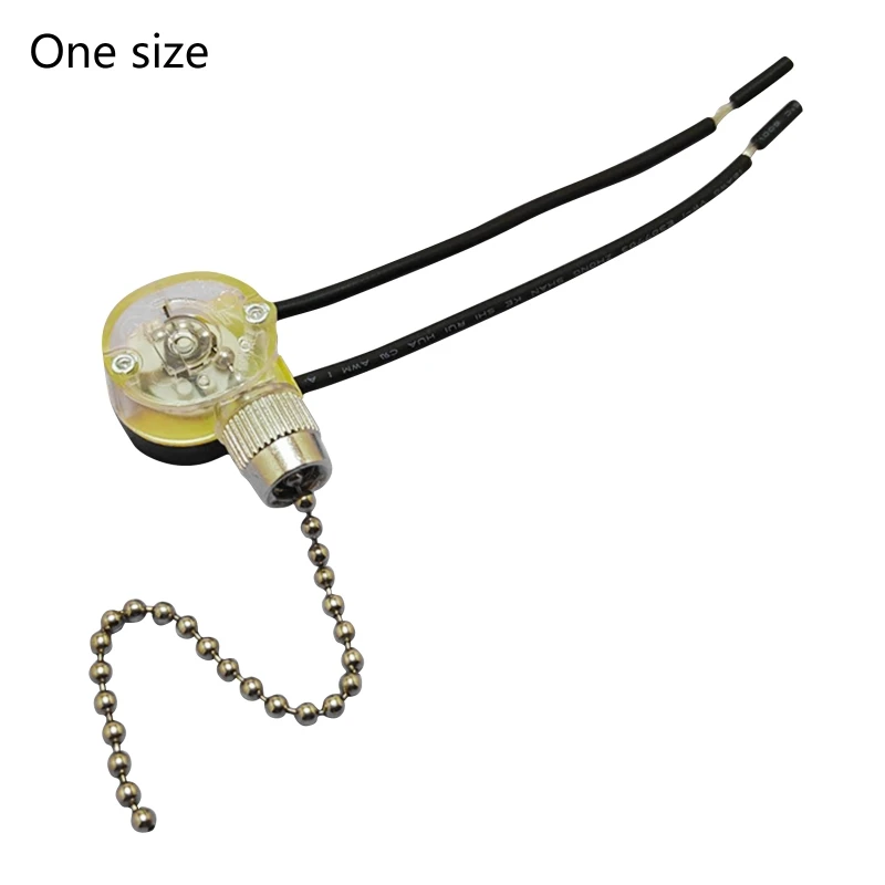 JX42B 250V DIY Wall Light Pull Chain Cord Controller Switch for Showroom Home Universal Ceiling Fan Lamp Replacement Parts