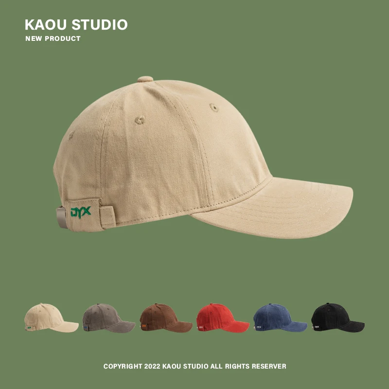 Peaked Cap Female Side Embroidery Fashion Soft Top Versatile Student Sports Baseball Cap Male