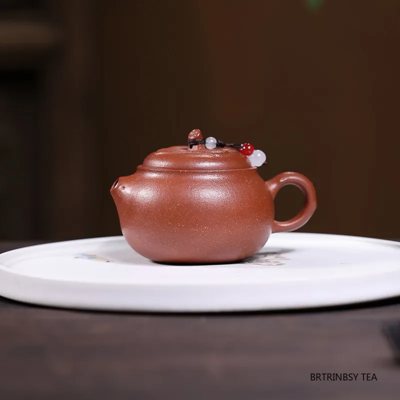 130ml Chinese Yixing Purple Clay Teapots Beauty Tea Infuser Kettle Household Handmade Tea Pot Tradition Raw Ore Zisha Tea Set