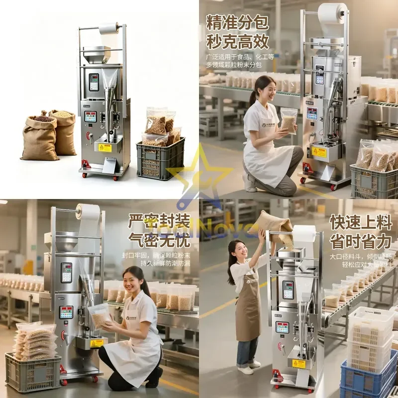 2026China*Hotsale Automatic all-in-one machine Weighing quantitative packaging machine Grains, medicinal materials, grains,