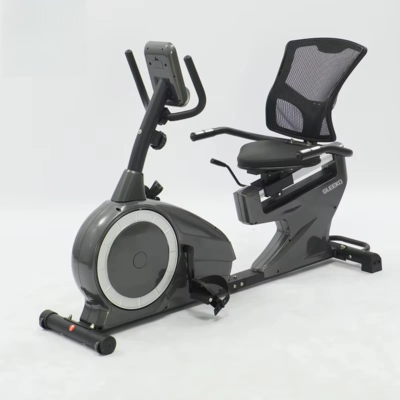 High Quality Fitness Recumbent Bike Steel LCD Display Portable Magnetic Resistance Home Exercise Bike for Home Gym Use