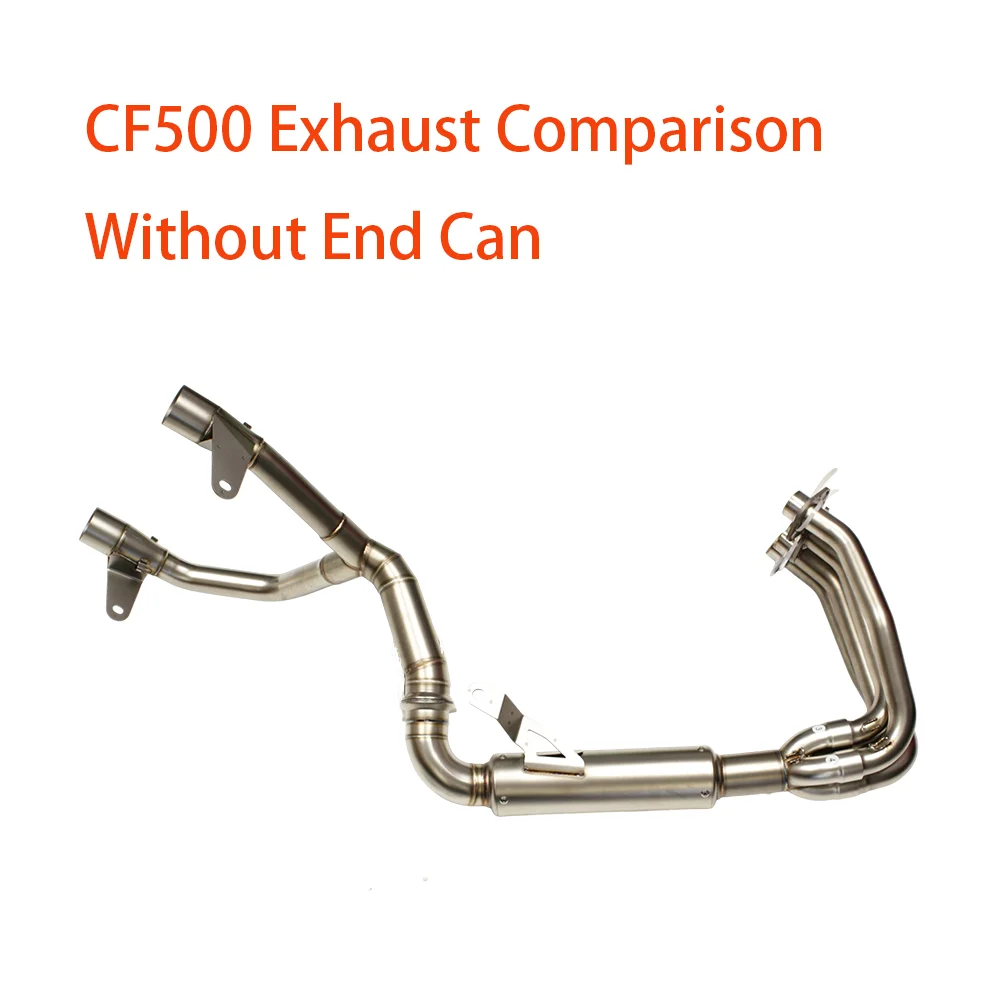 For CFMOTO CF500SR Motorcycle Full Exhaust System Stainless Steel Front Pipe High Performance Modified Escape Replacement Tube