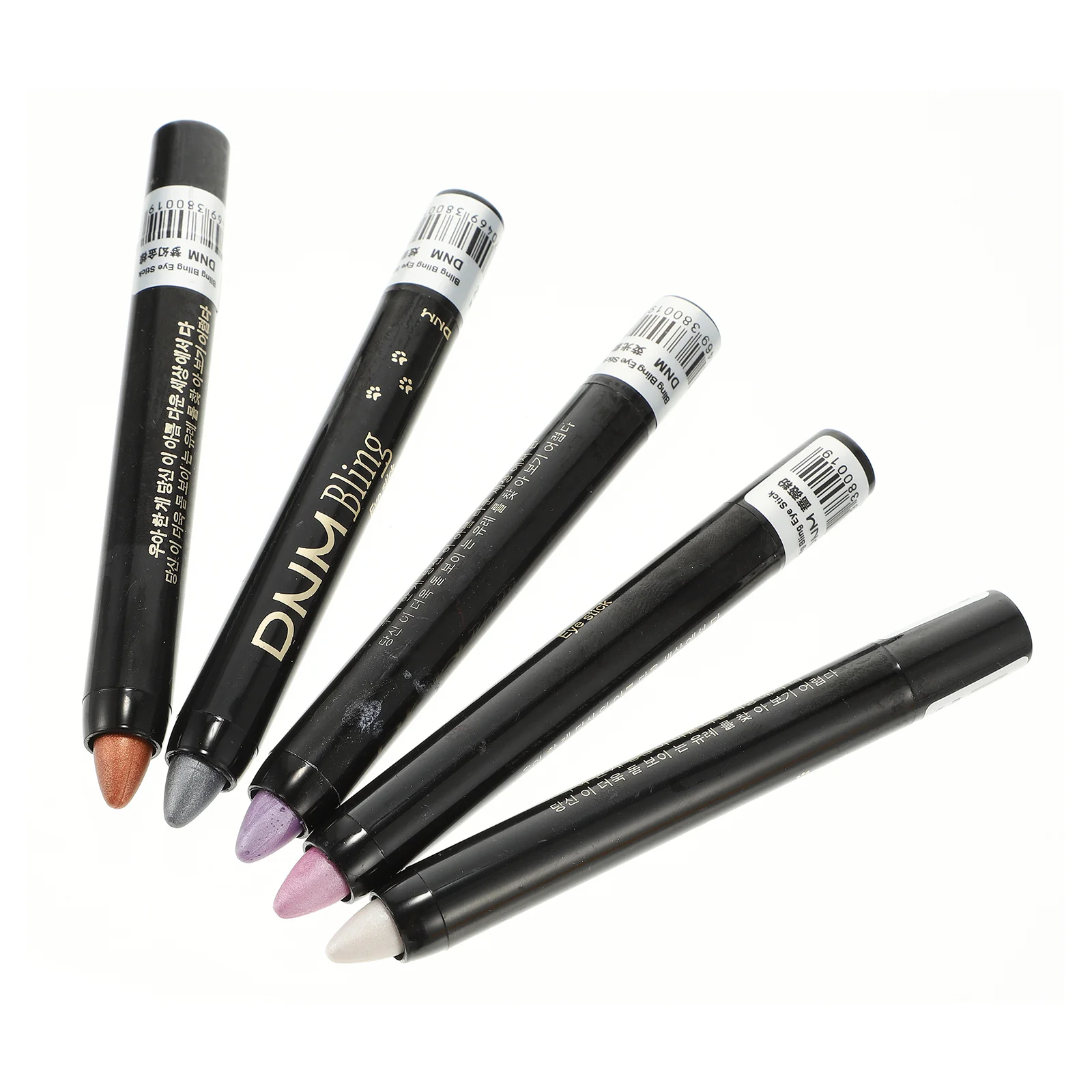 5 pçs sombra vara glitter colorido shimmer canetas de maquiagem suave para lápis de sombra de olho de longa duração cosméticos femininos