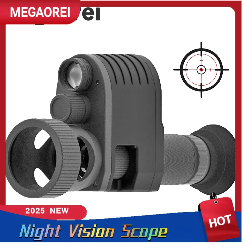 Megaorei 4S Night Hunting Scope 1080P Hunting Camera Wildlife Tactical Telescope Monocular With Built-in 850nm IR Binocula