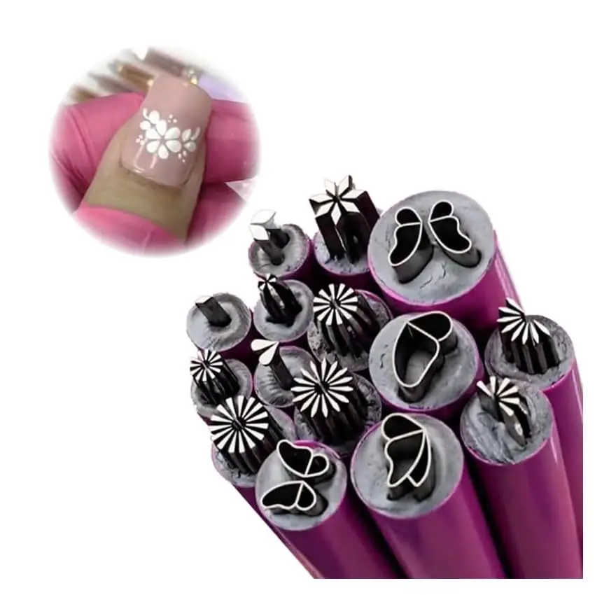 2026 Nail Art Stamp Pen Set, Professional DIY Point Drill Tool, Multi-pattern Nail Art Decoration Tool