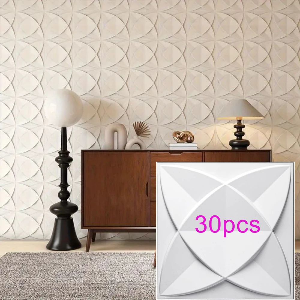 None KUUJOJO 3D-strukturiertes Wandpaneel für Innenwanddekoration, geeignet für Wohnzimmer, Flur, Schlafzimmer, Hotel, Büro, Klebeband 10