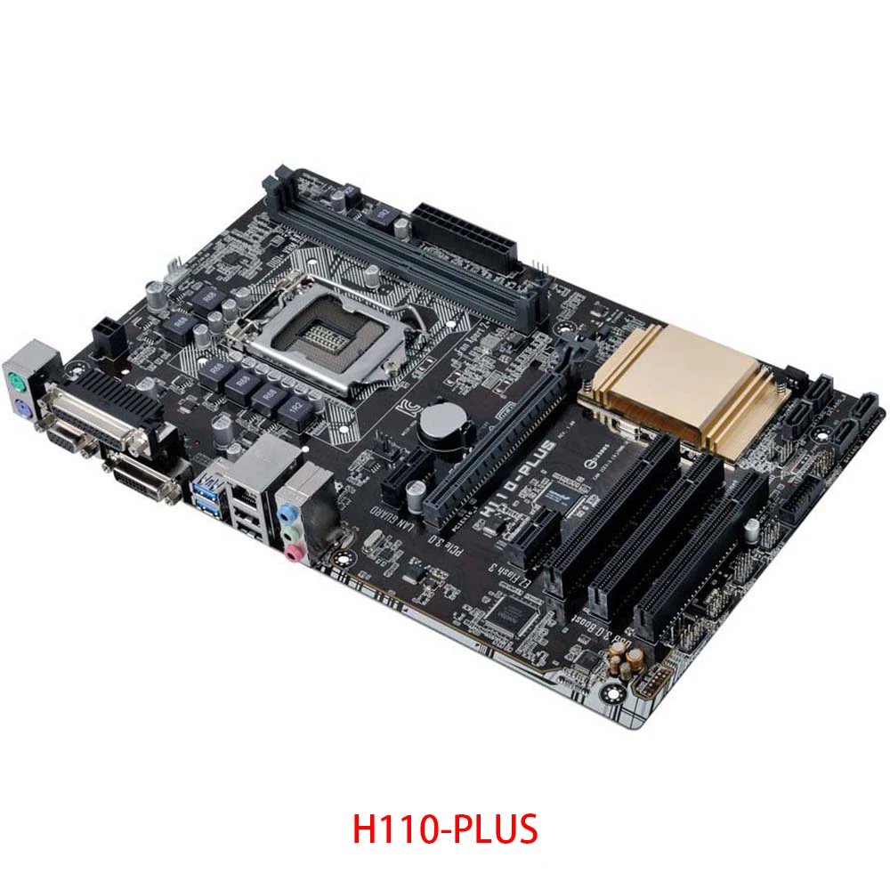 

H110-PLUS Desktopr Motherboard For ASUS H110 LGA1151 32GB DDR4 2133 MHz USB 3.0 High Quality