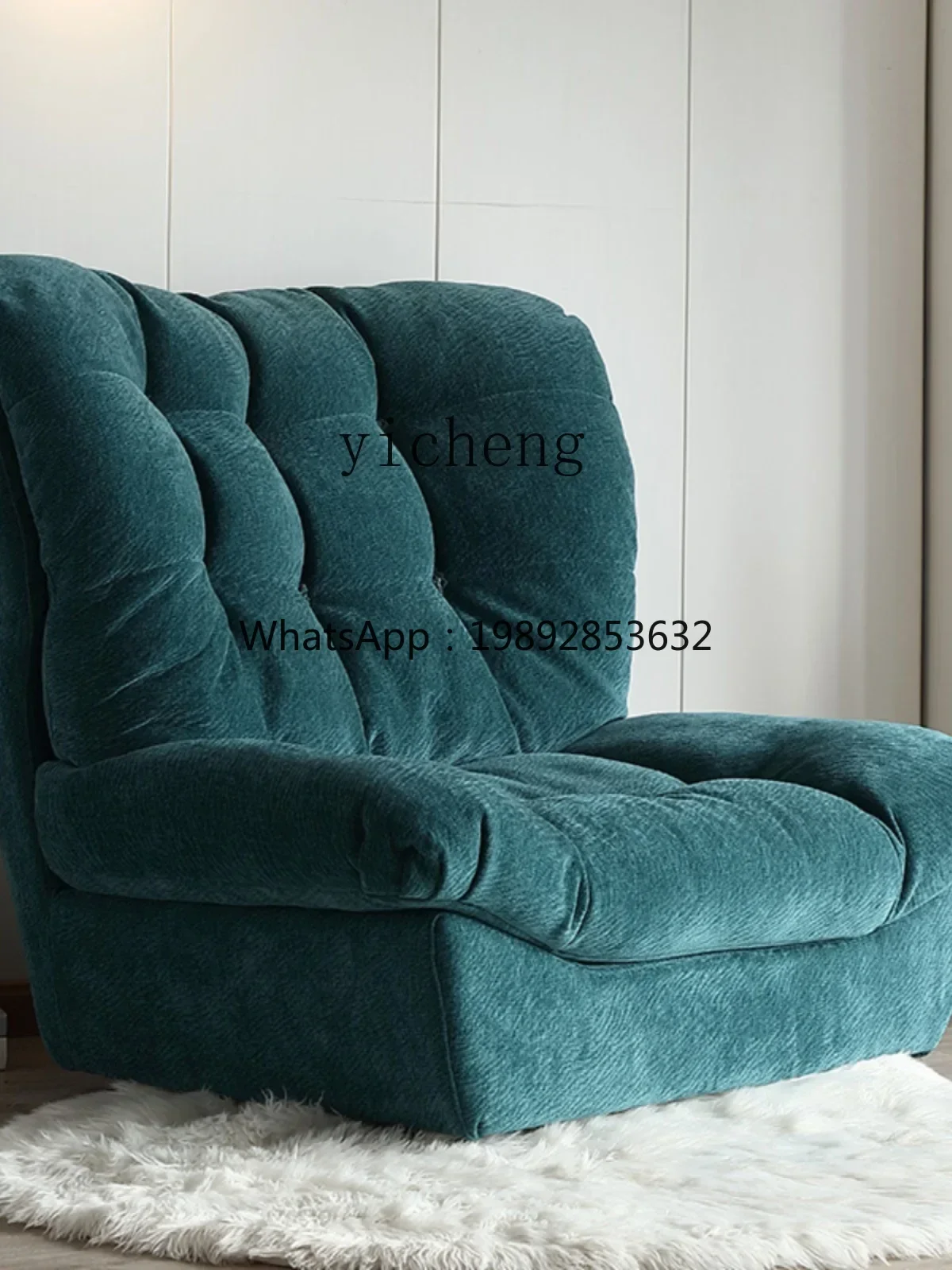 Rotating Lazy Sofa Living Room Balcony Net Red Minimalist Fabric Single Sofa