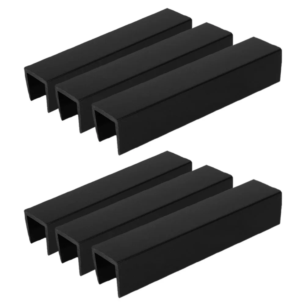 

6pcs Pet Reinforcement Grooves Gate: Stair Gate Parts U-Shaped Doorway Child Doorway Gate Groove Fittings 4.7X1.0X0.9\