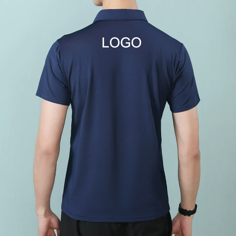 Customized Embroidered Sweat-absorbent Sports Clothes Printing Logo Picture Text Team Name Quick Dryingn Polo t Shirts For Men image 2