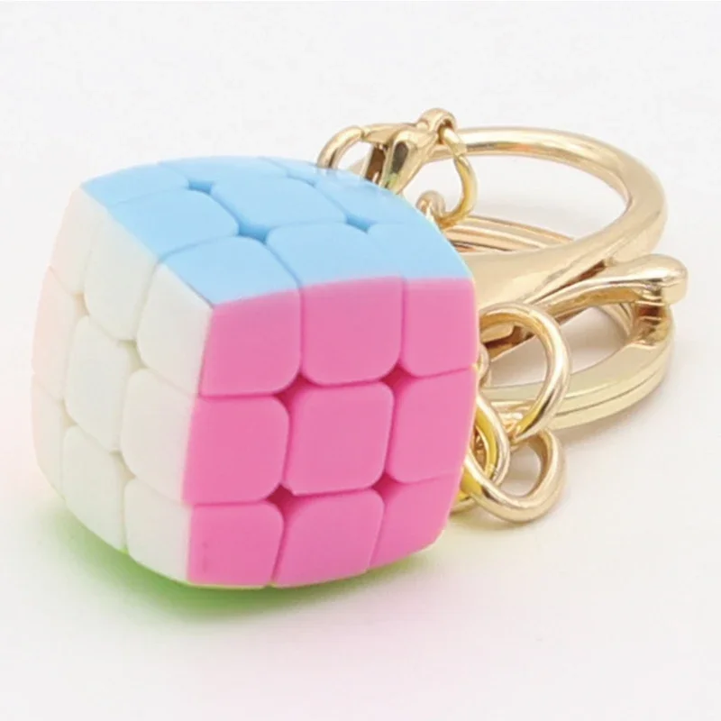 

Yong Jun Pillowed Mini 3x3x3 Magic Puzzle Cube Keychain 2cm,3.5cm,4.5cm Professional 3x3 Cubing Speeding Educational Toys