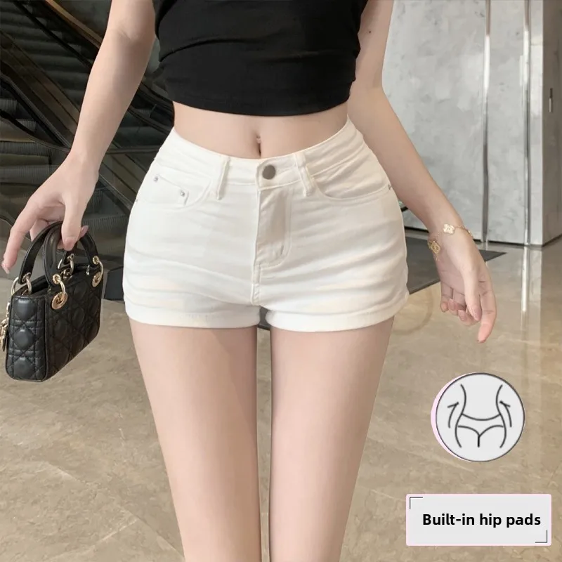 Niedrige Taille Baumwolle Stretch Denim Orts Damen Sommer Cool Butt Enhancing Pure Color Jeans Ors atmungsaktiv bequeme Passform